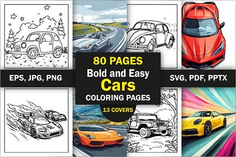 cars coloring page