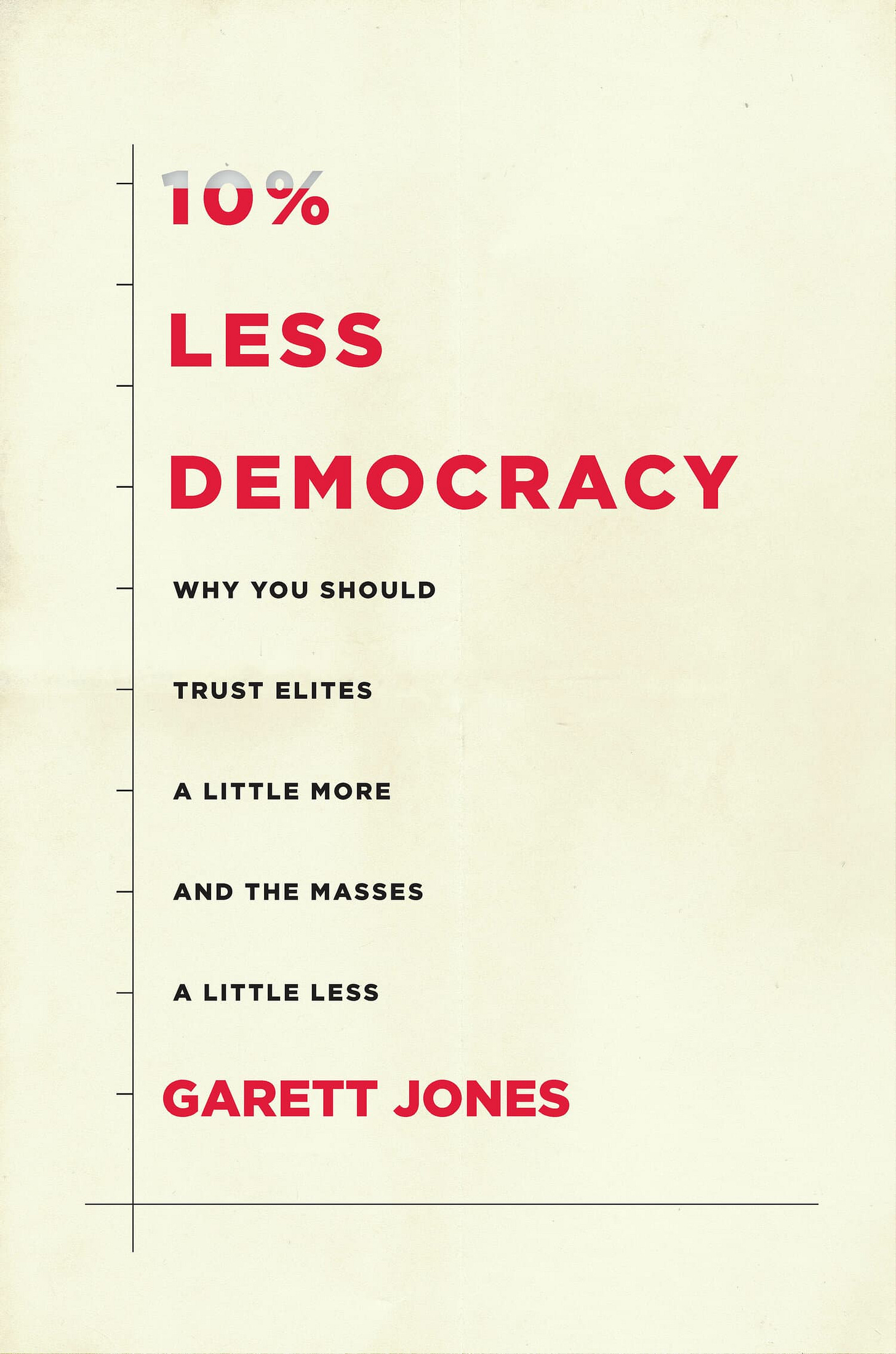 '10% Less Democracy' Book Cover