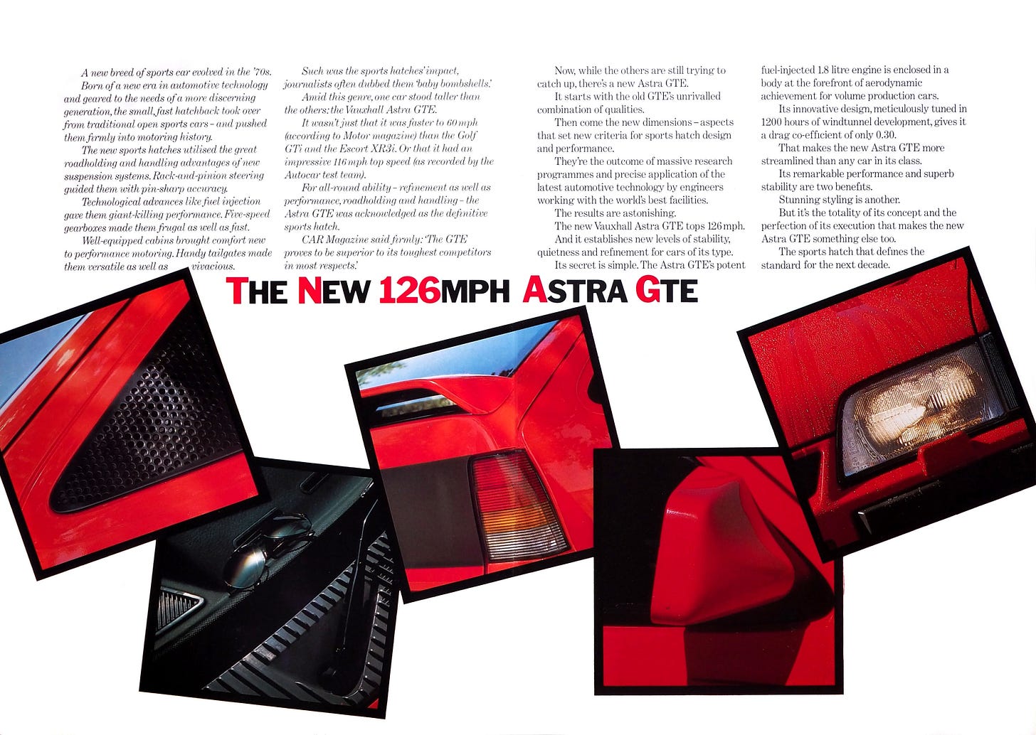 Vauxhall Astra GTE 1984 brochure