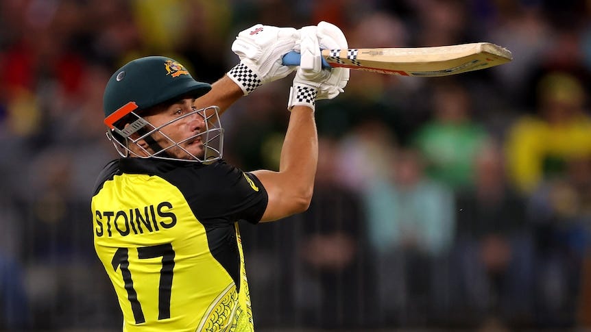 Marcus Stoinis sets Australian record as he smashes Sri Lanka and secures T20 World Cup match win - ABC News Marcus Stoinis sets Australian record as he smashes Sri Lanka and secures T20 World Cup match win - ABC News