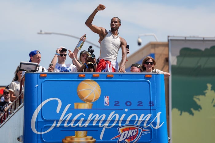 See photos, video from the OKC Thunder championship parade