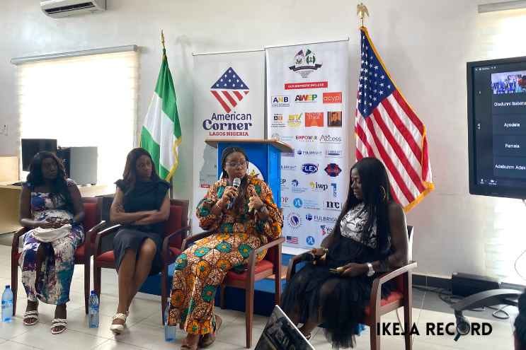 Olatokunbo Ogunlade and Dr Adaorah Enyi were panelists at an American Corner Ikeja event for International Women's Day on March 8, 2023. Omon Okhuevbie/Ikeja Record Olatokunbo Ogunlade and Dr Adaorah Enyi were panelists at an American Corner Ikeja event for International Women's Day on March 8, 2023. Omon Okhuevbie/Ikeja Record