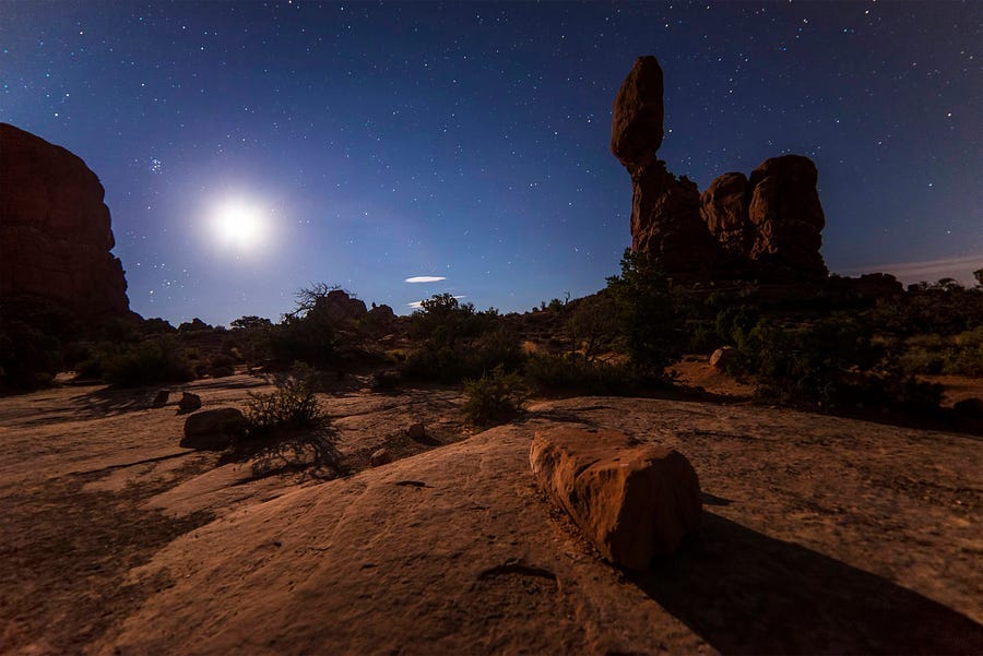 desert at night desert at night