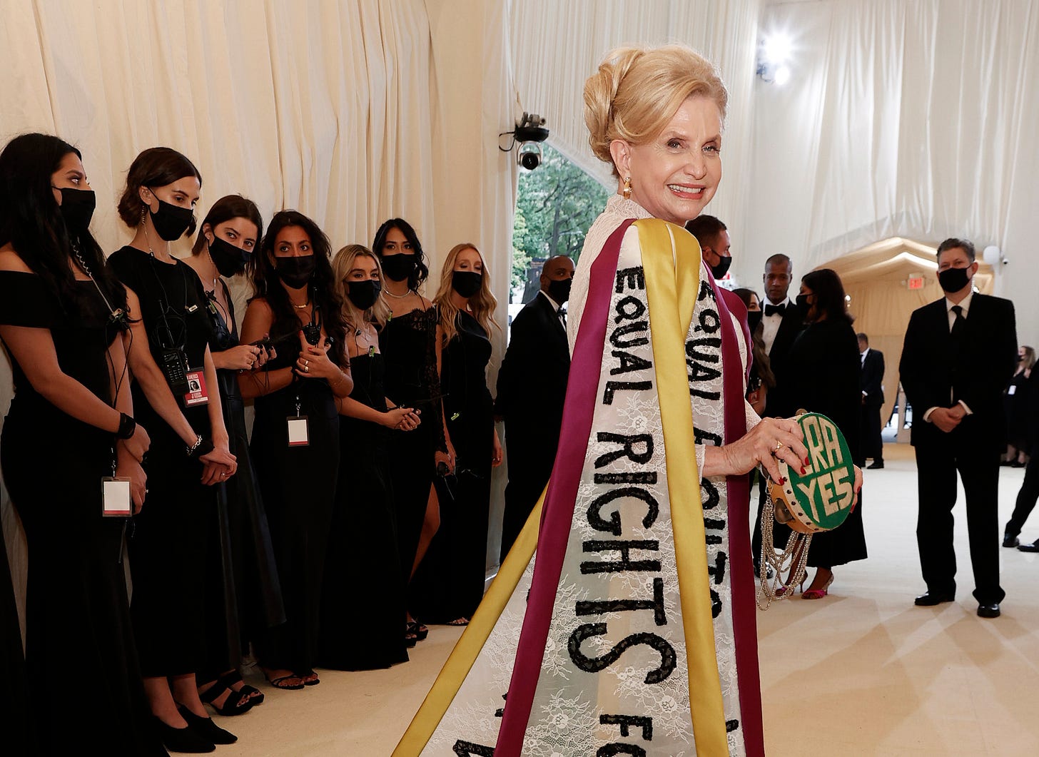 Carolyn Maloney attending Met Gala