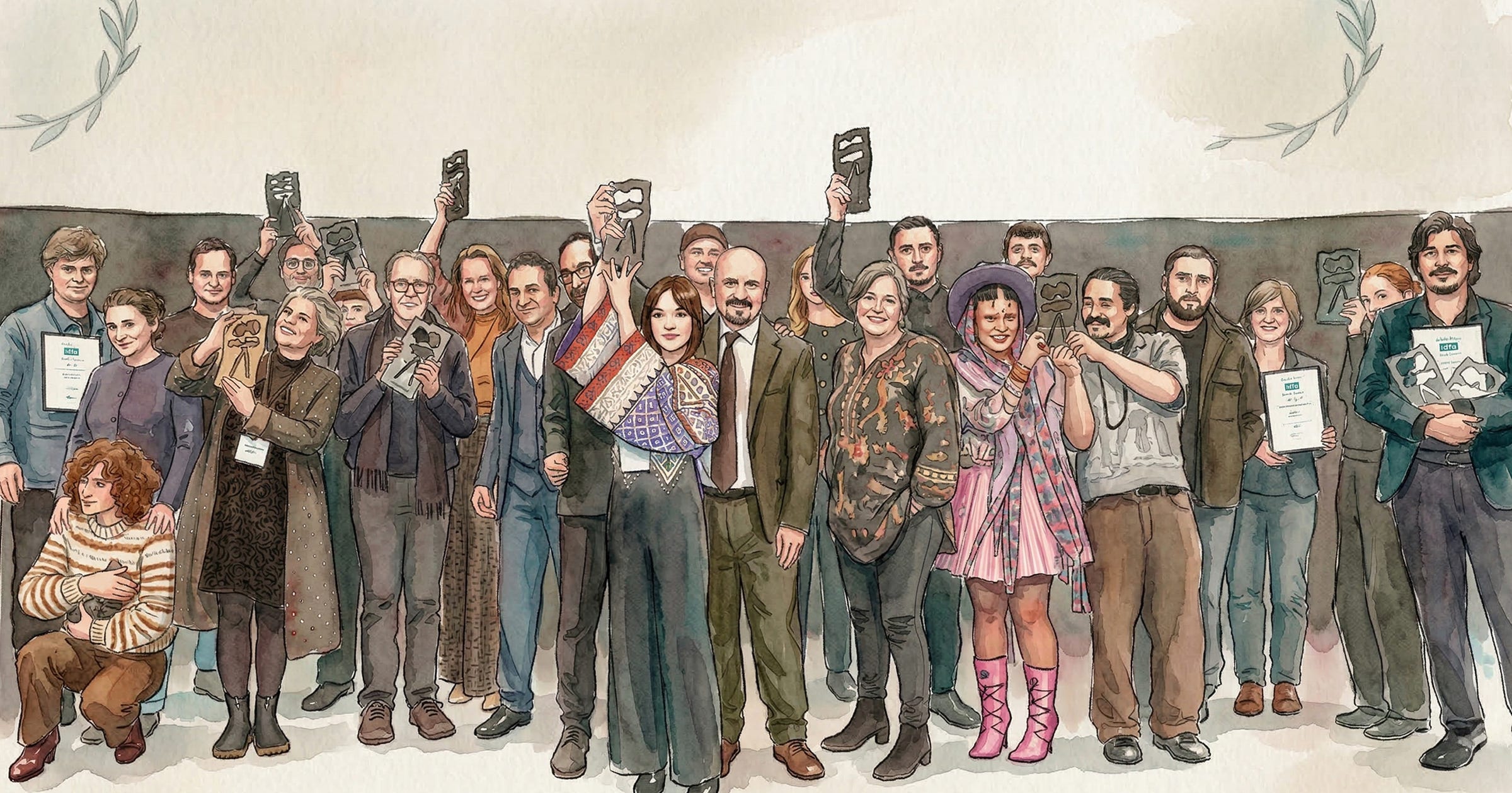 The winners of IDFA 2025 - Illustrated by Souzian Dispatch The winners of IDFA 2025 - Illustrated by Souzian Dispatch