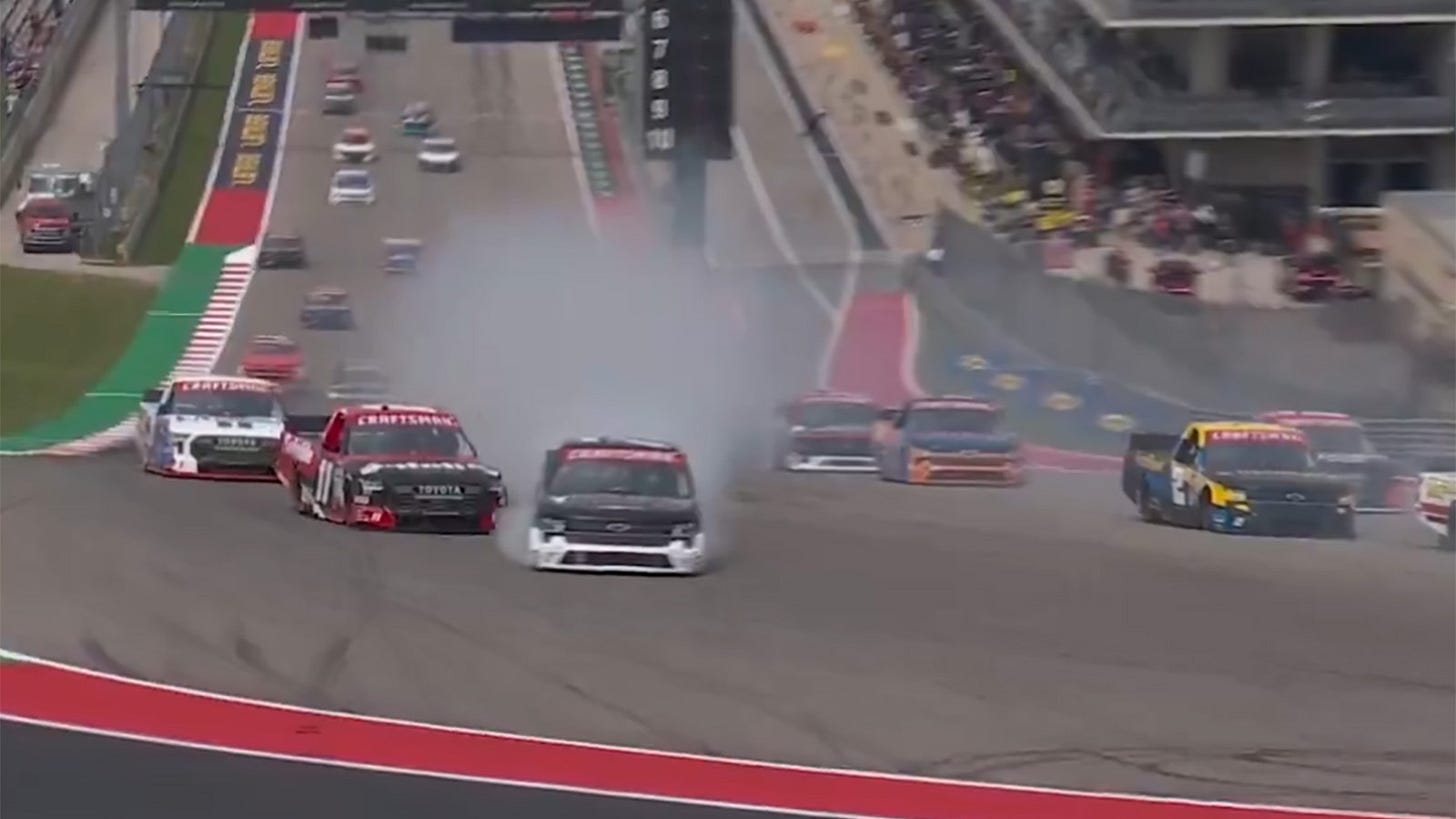 Connor Zilisch turn 1 lap 1 cota truck race 2024 Video Highlight XPEL 225
