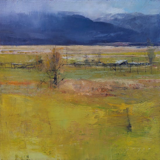 Lambing Shed, 15 x 15", Oil, © Douglas Fryer Lambing Shed, 15 x 15", Oil, © Douglas Fryer