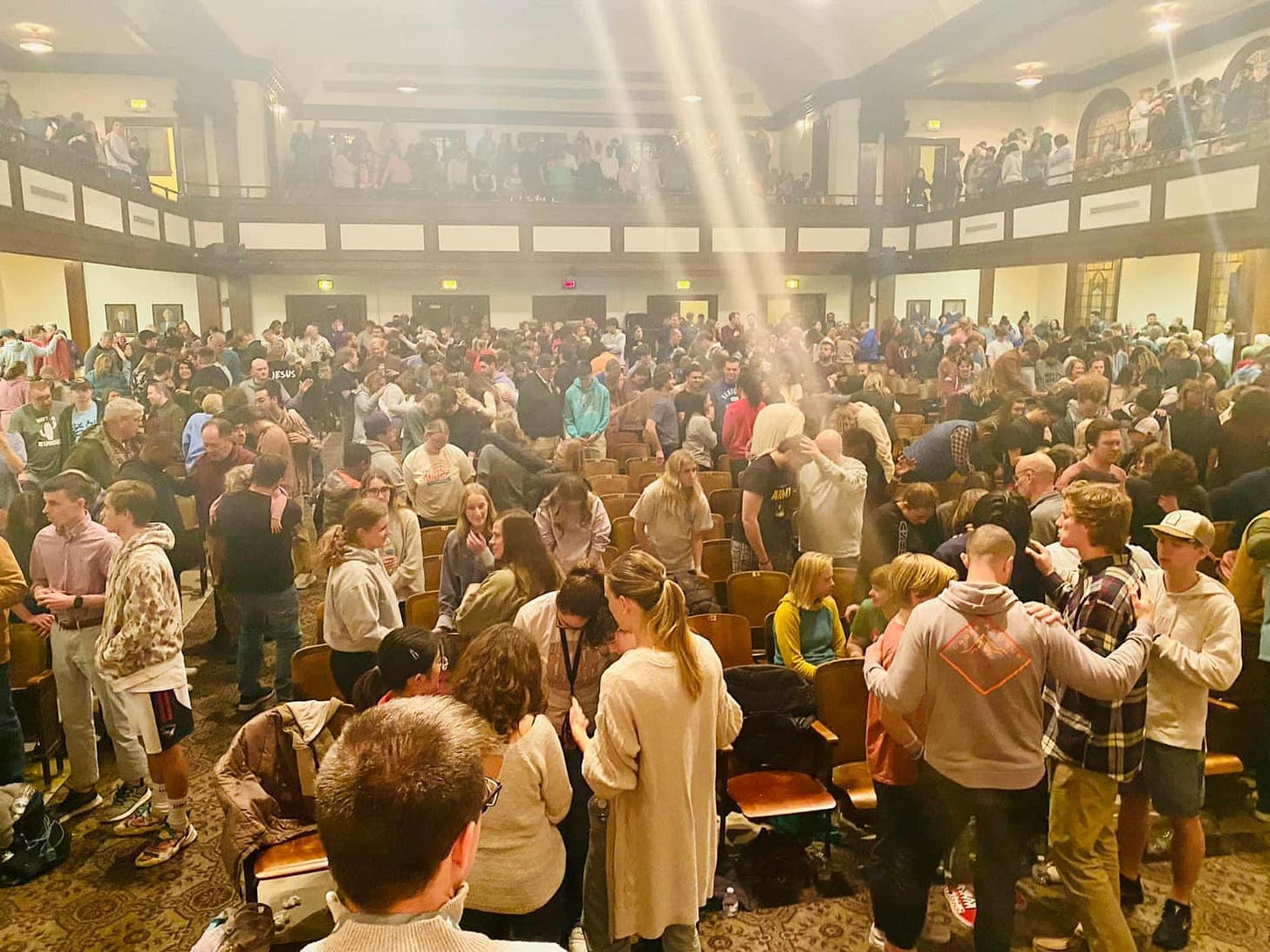 May be an image of one or more people, people standing and crowd