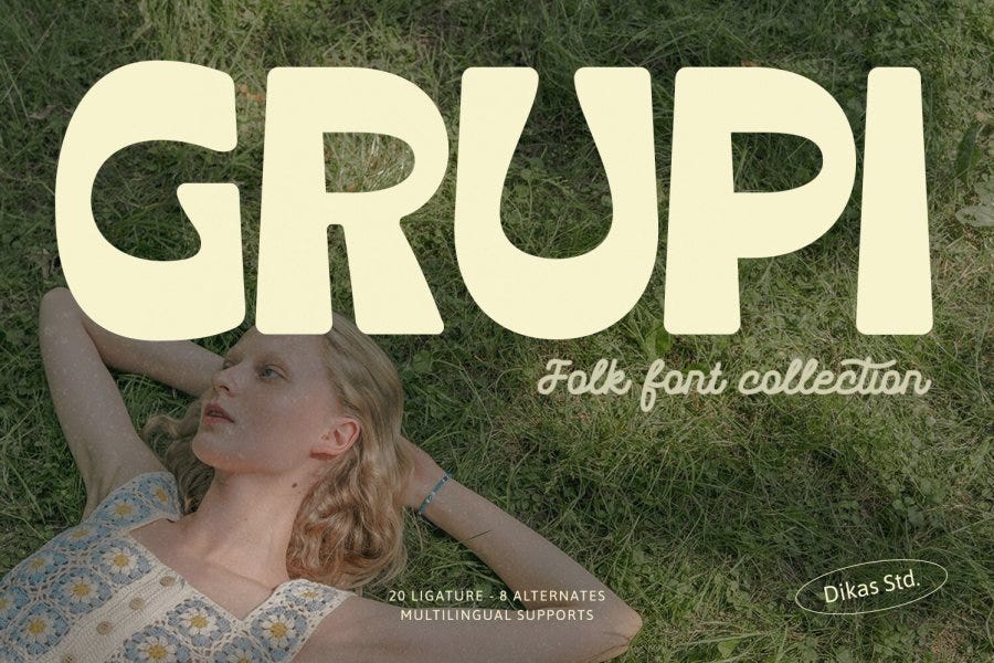Grupi Reverse Contrast Font