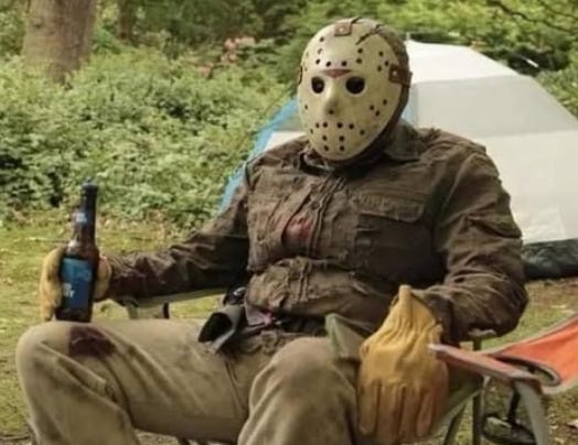 Jason Vorhees having a beer | Nostalgia Nation | Friday The 13th: The Series Jason Vorhees having a beer | Nostalgia Nation | Friday The 13th: The Series
