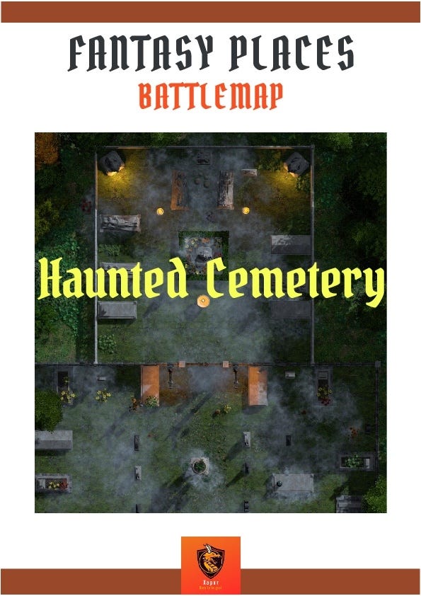 battlemap haunted cemetery