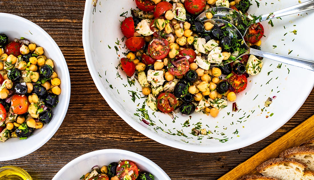 Sheet Pan Roasted Chickpeas, Tomatoes & Feta 