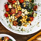 Sheet Pan Roasted Chickpeas, Tomatoes & Feta 