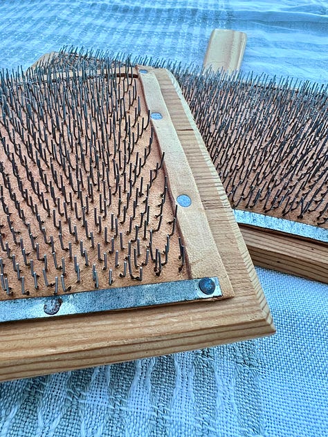 Images of spinning and wool