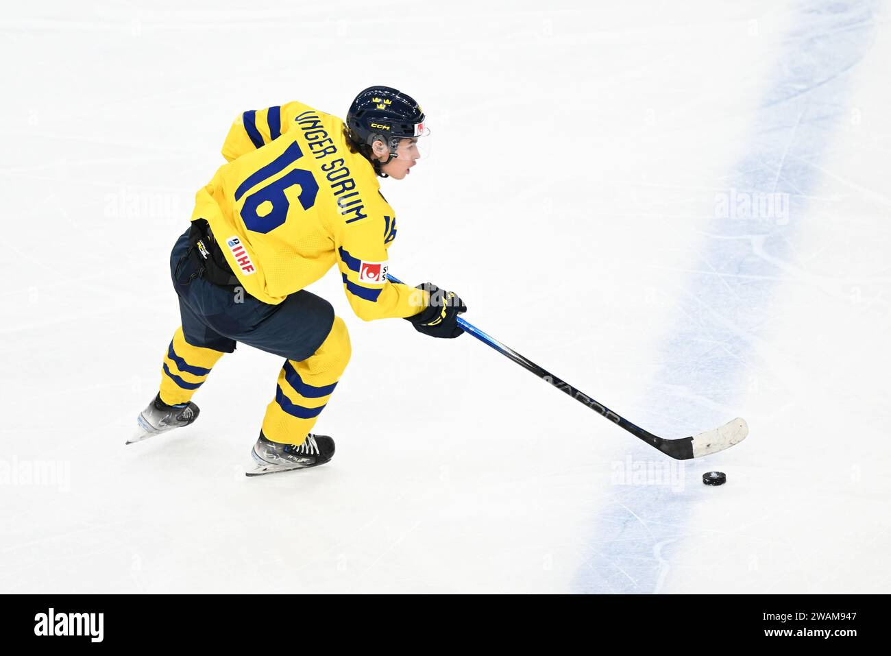 Felix Unger Sörum of, Sweden. , . during the 2024 IIHF World Junior Championship game between Germany and Sweden on December 28, 2023 in Gothenburg. Photo: Jesper Zerman/BILDBYRÅN/kod JZ/JZ0471 ishockey ice hockey Felix Unger Sörum of, Sweden. , . during the 2024 IIHF World Junior Championship game between Germany and Sweden on December 28, 2023 in Gothenburg. Photo: Jesper Zerman/BILDBYRÅN/kod JZ/JZ0471 ishockey ice hockey