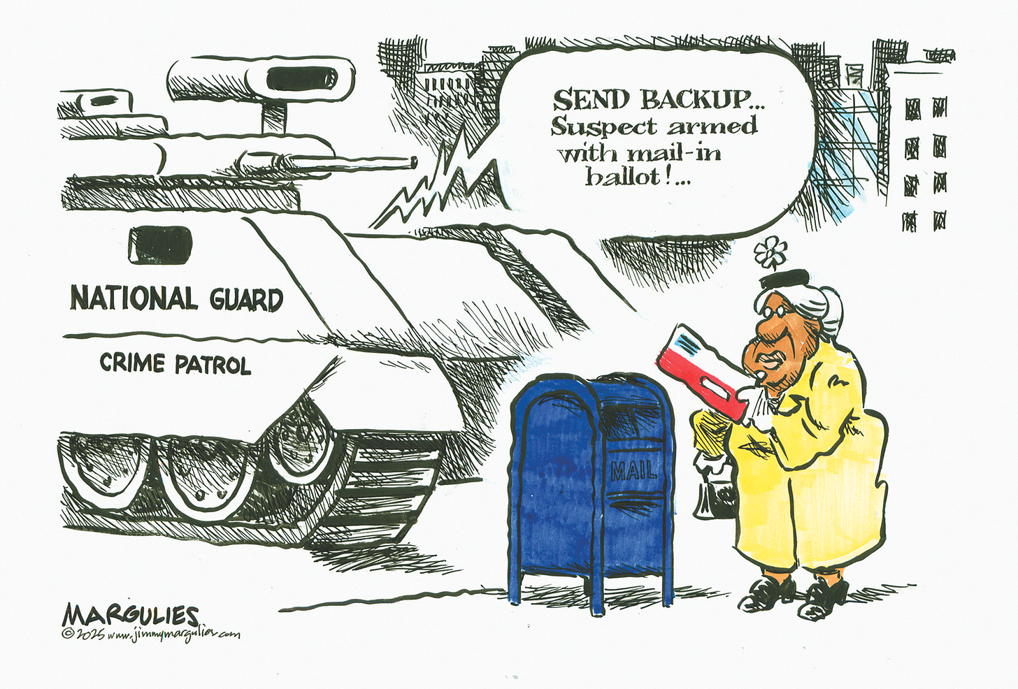 Opinion | Jimmy Margulies cartoon on Trump's plan to ban mail-in voting - The Washington Post Opinion | Jimmy Margulies cartoon on Trump's plan to ban mail-in voting - The Washington Post