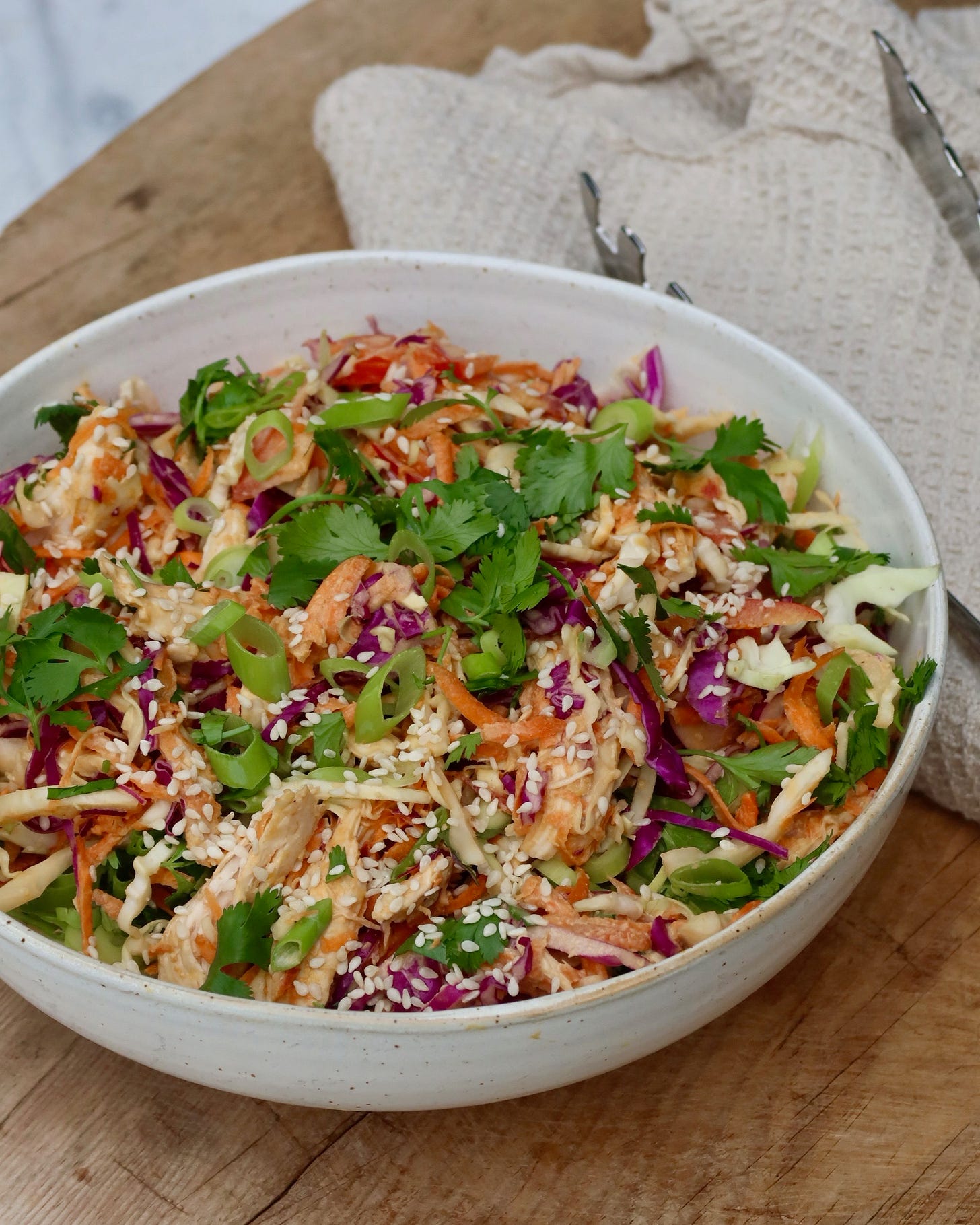 Sesame Ginger Chicken Salad made by Mia Rigden.