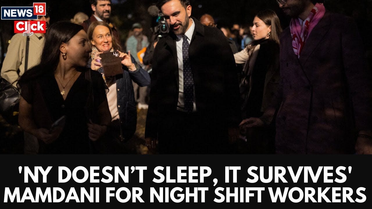Mamdani Honors NYC’s Night Shift Workers — ‘the Unsung Backbone’ | NYC Mayor Election | N18G Mamdani Honors NYC’s Night Shift Workers — ‘the Unsung Backbone’ | NYC Mayor Election | N18G