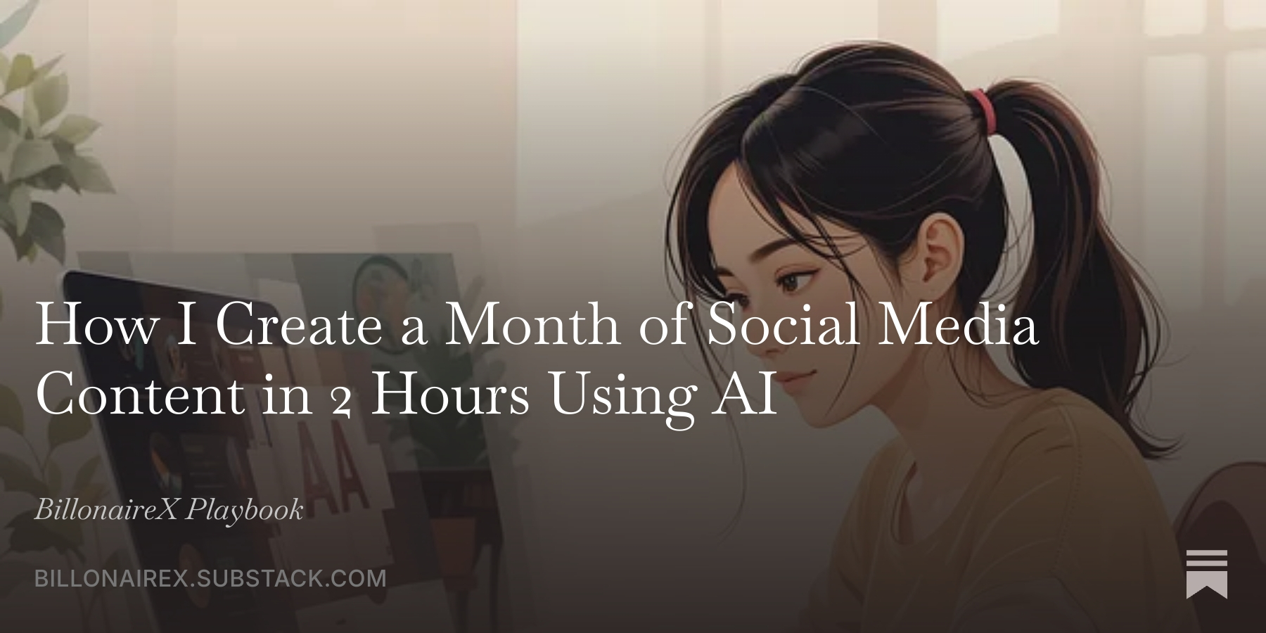 How I Create a Month of Social Media Content in 2 Hours Using AI