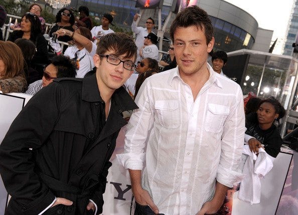 kevin mchale glee died when cory monteith died 2015 gossip