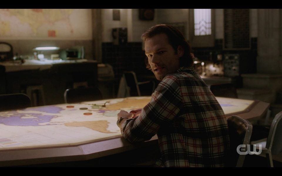 Sam Winchester watching Dean walk away SPN 1508 Sam Winchester watching Dean walk away SPN 1508