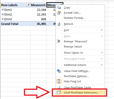 OLAP PIVOT TABLE EXCEL EXTENTSIONS OLAP PIVOT TABLE EXCEL EXTENTSIONS