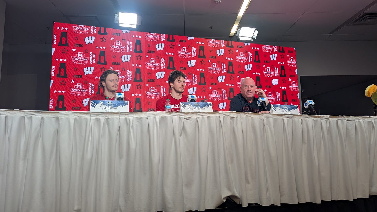 NCAA hockey frozen four preview press conference