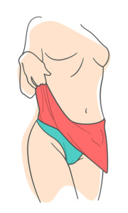This image has an empty alt attribute; its file name is skirt-6210824_640-180x300.png