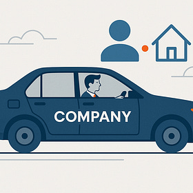 Auto in uso promiscuo: il dipendente va a casa con la ruota di scorta