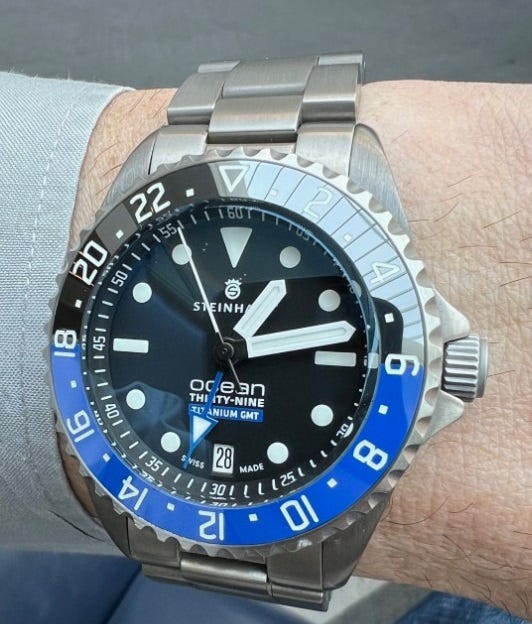 Ocean 39 with titanium bracelet