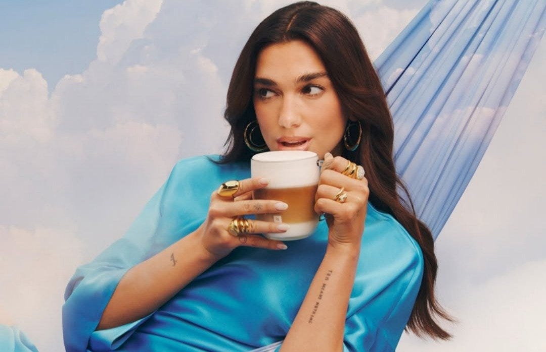 Nespresso escolhe Dua Lipa como nova embaixadora+