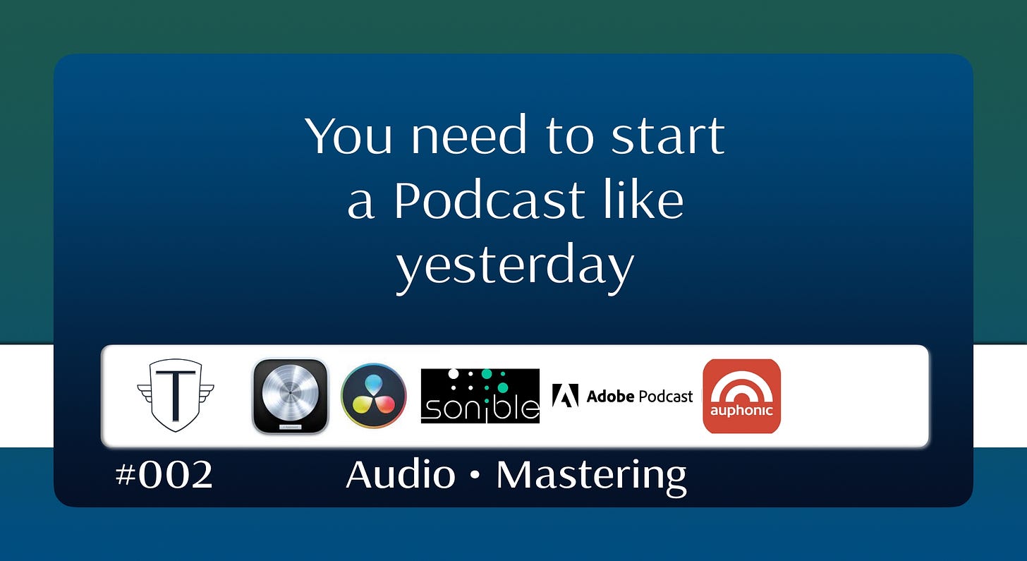 You need to start a Podcast like yesterday