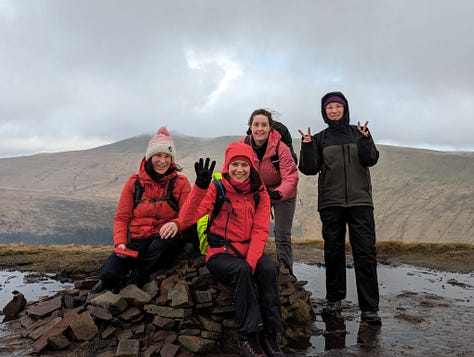 mountain walk in the brecon beacons