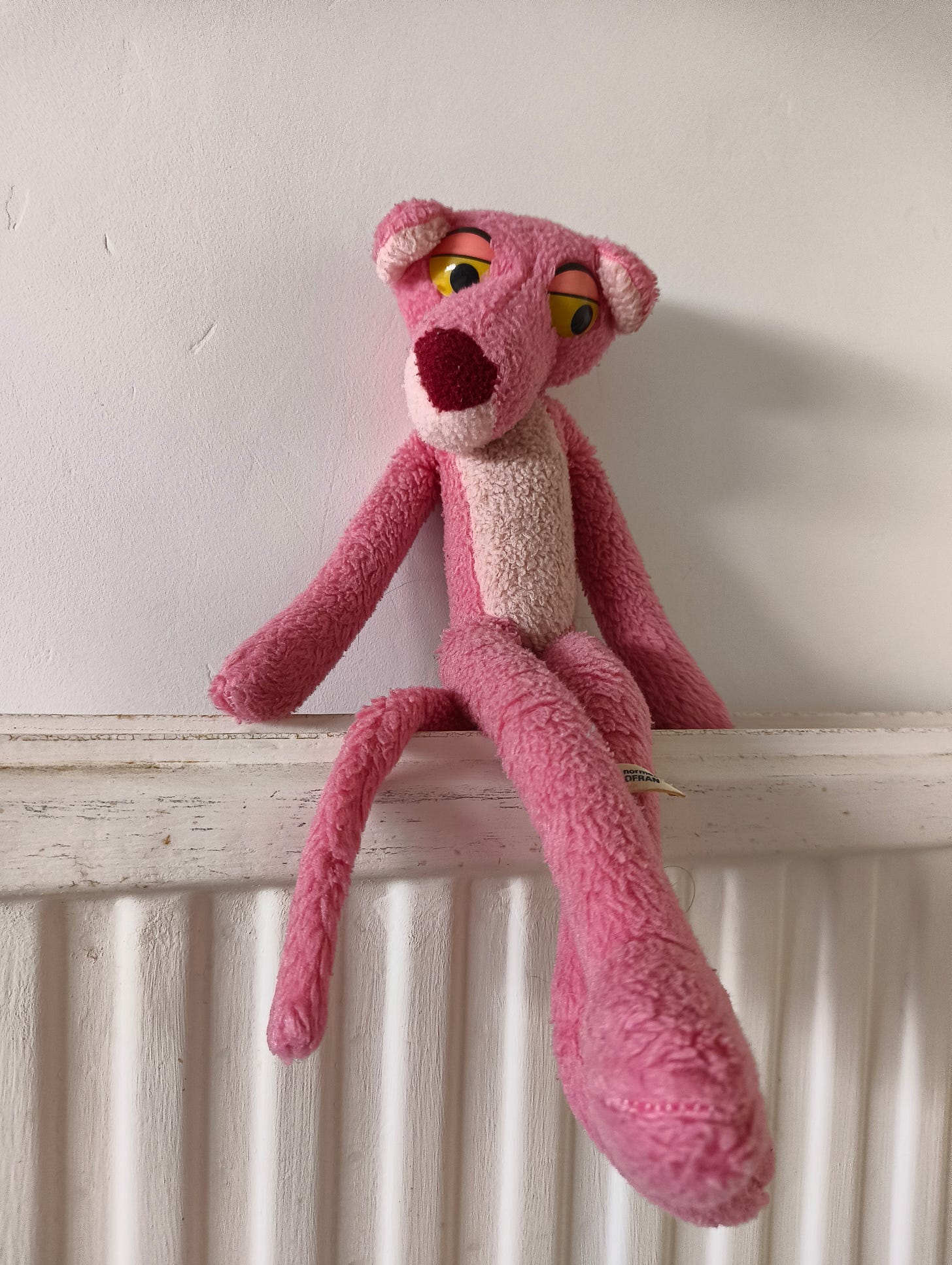 The Evening Notes' author's Pink Panther plush toy The Evening Notes' author's Pink Panther plush toy