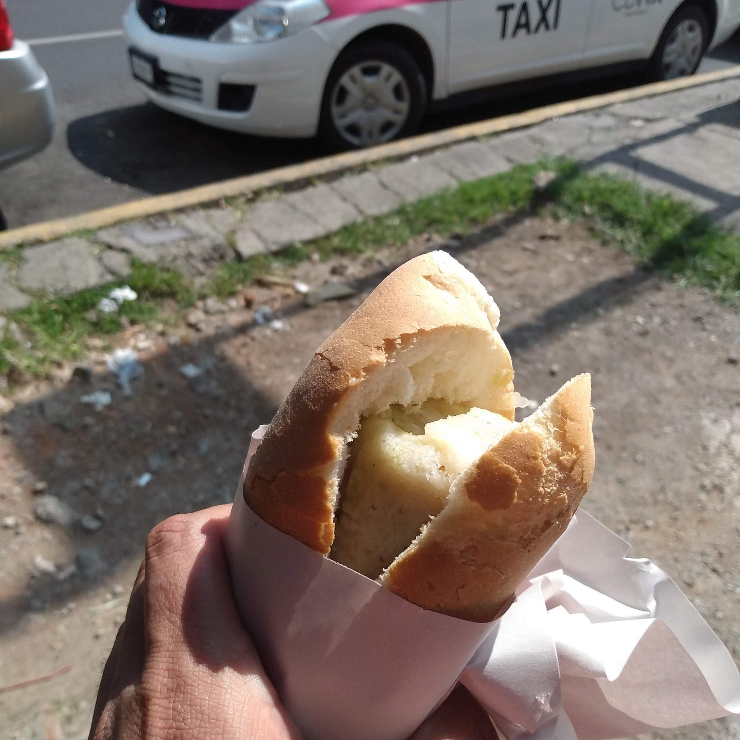 Torta de tamal CDMX, traditional Mexican street food