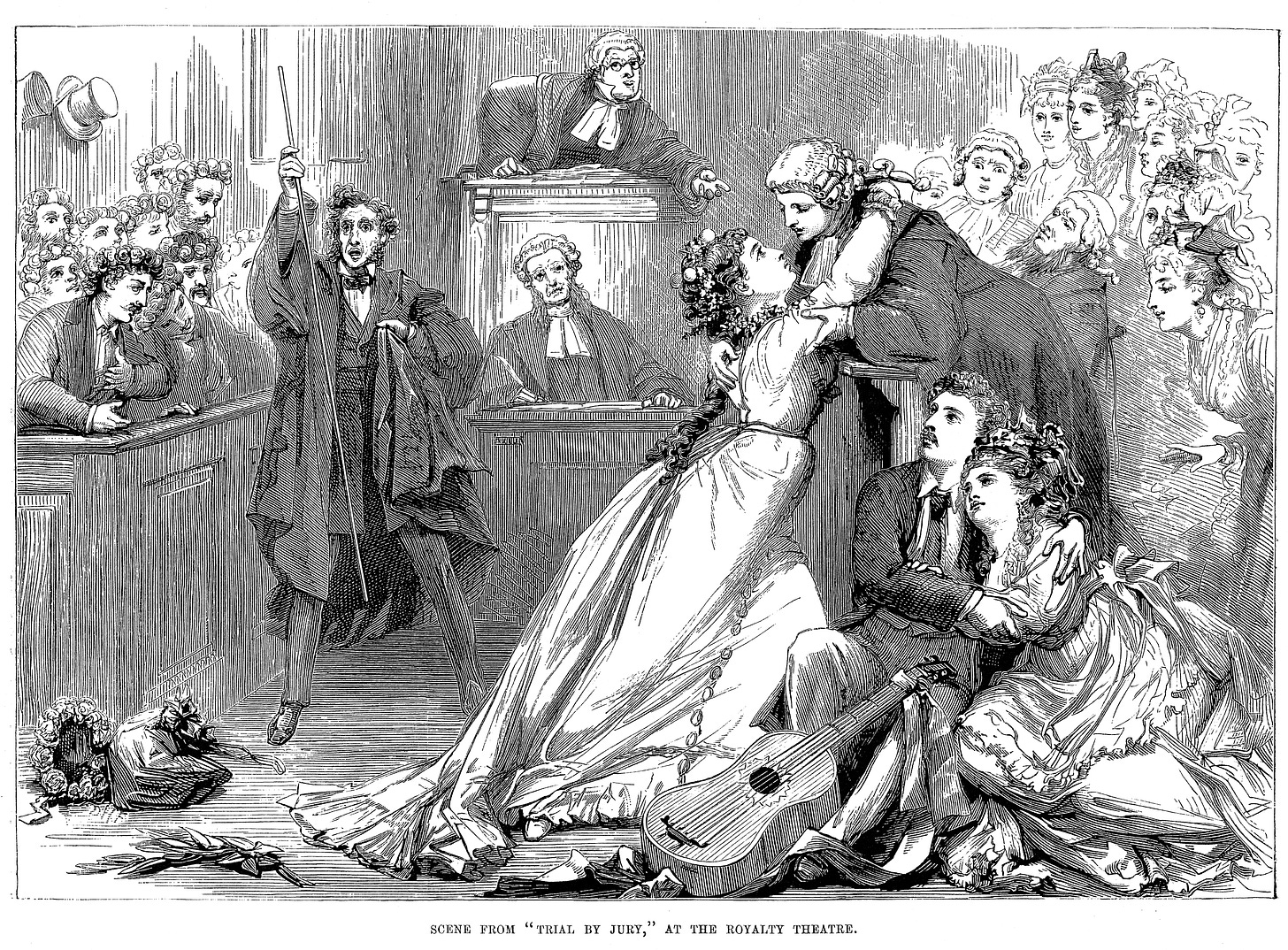 D. H. Friston, Trial by Jury, Illustrated Sporting and Dramatic News, 1 May 1875. D. H. Friston, Trial by Jury, Illustrated Sporting and Dramatic News, 1 May 1875.