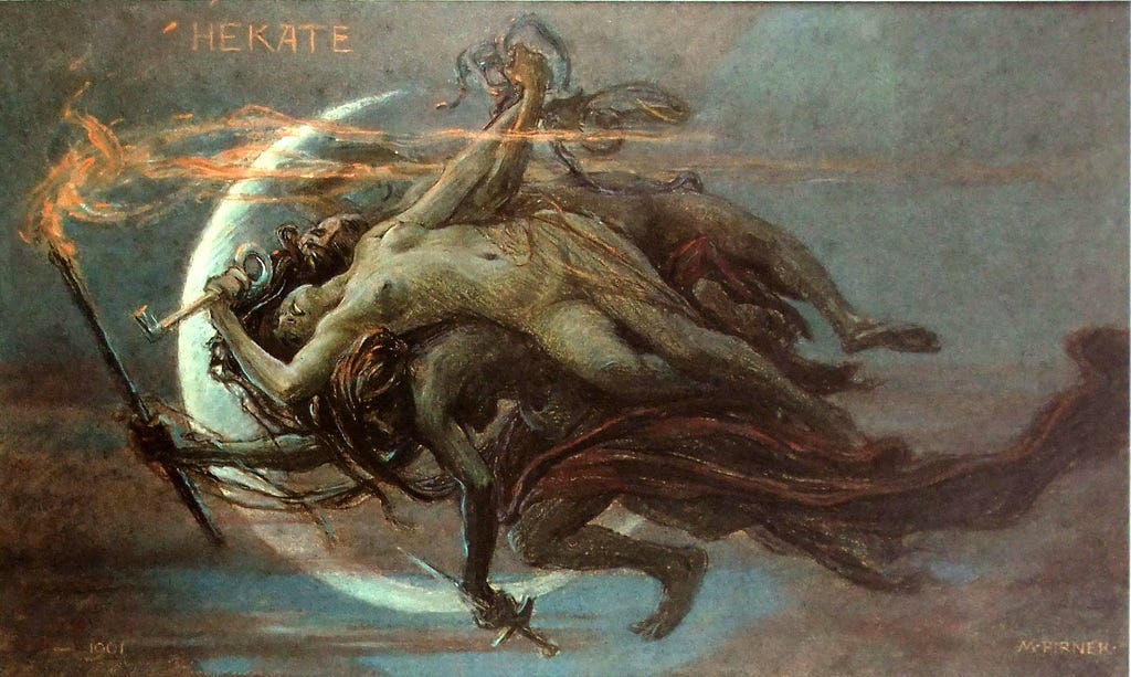 Painting of Hekate.
