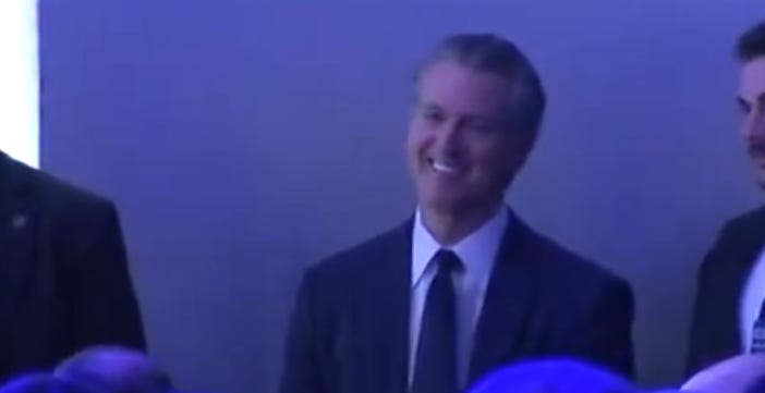 Gavin Newsom Laughs At Trump At Davos