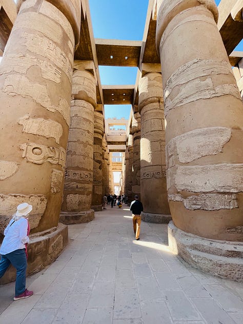 The Great Hypostyle Hall at Karnak, Egypt