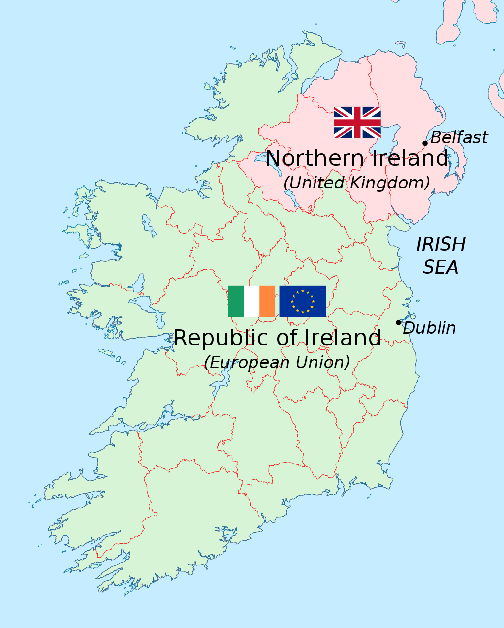 Image: European Union-United Kingdom frontier in Ireland, CC BY-SA 4.0, via Wikimedia Commons Image: European Union-United Kingdom frontier in Ireland, CC BY-SA 4.0, via Wikimedia Commons