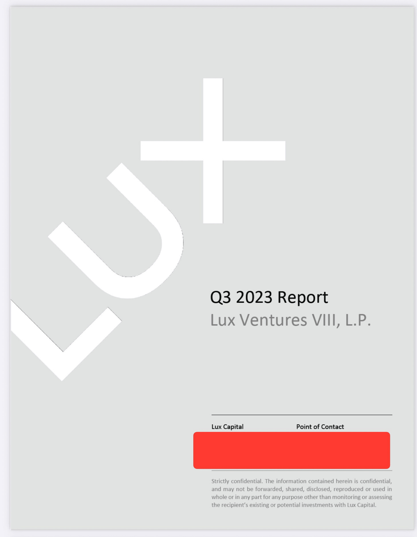 Front cover of our quarterly letter. Front cover of our quarterly letter.