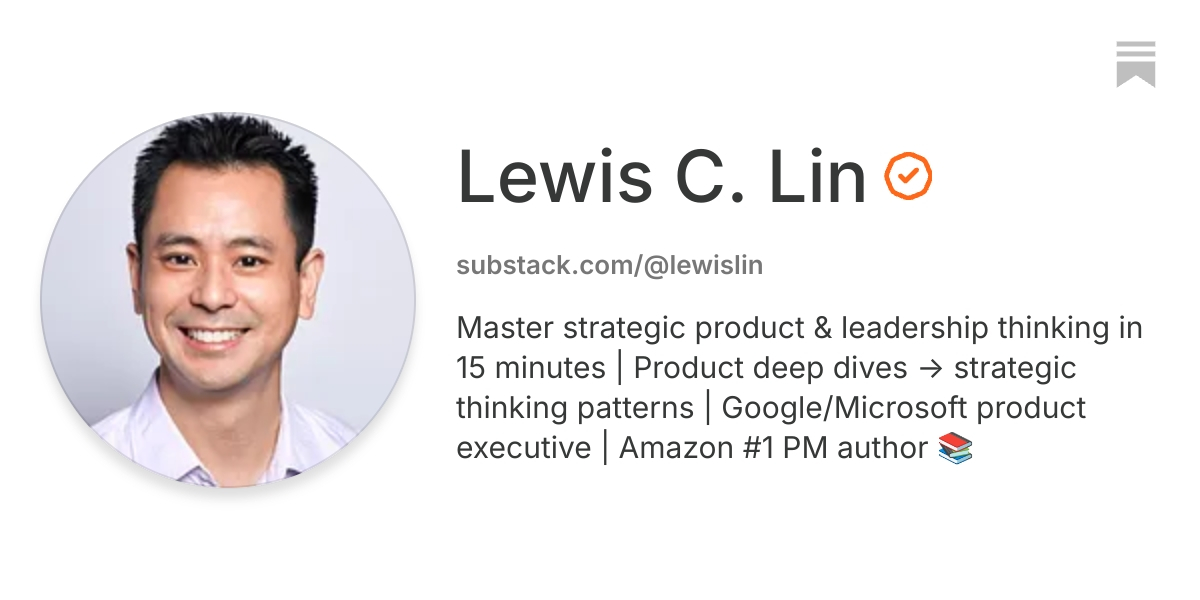 Lewis C. Lin | Substack