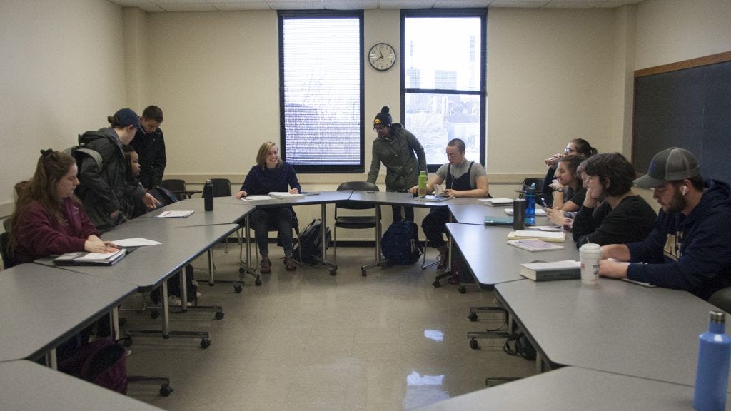 class discussion room