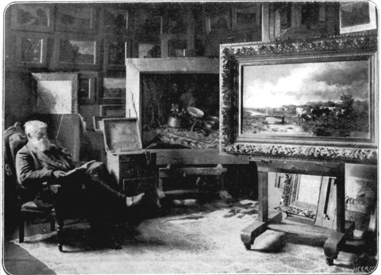 Willem Roelofs in zijn atelier (bron: Artbytes.nl)