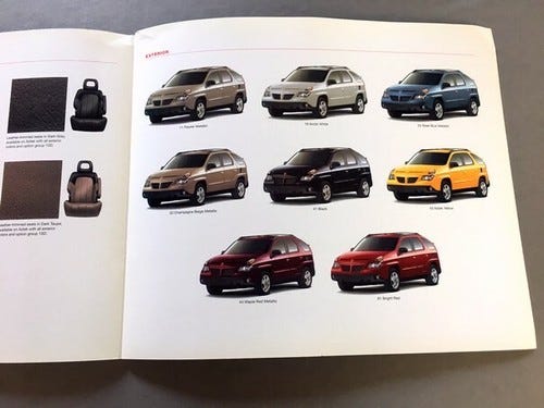 2002 Pontiac Aztek 30-page Original Car Dealer Sales Brochure Catalog - Picture 8 of 8