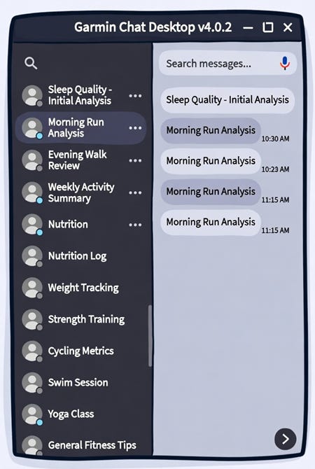 Garmin Stack Garmin Chat Desktop v4.0.2: Take Control of Your Conversation History