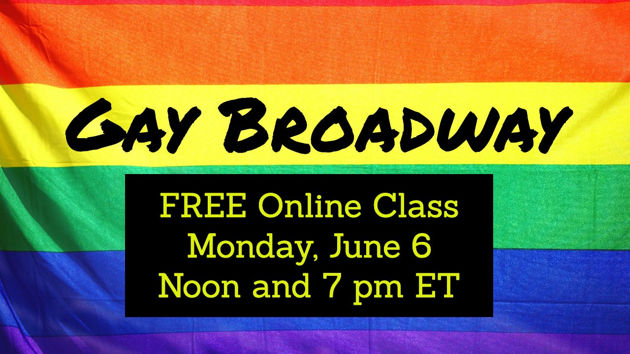 THURSDAY: Broadway Music 101 - by David Benkof