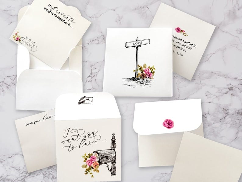 Miniature Valentine's Day Cards  Set 2 image 1