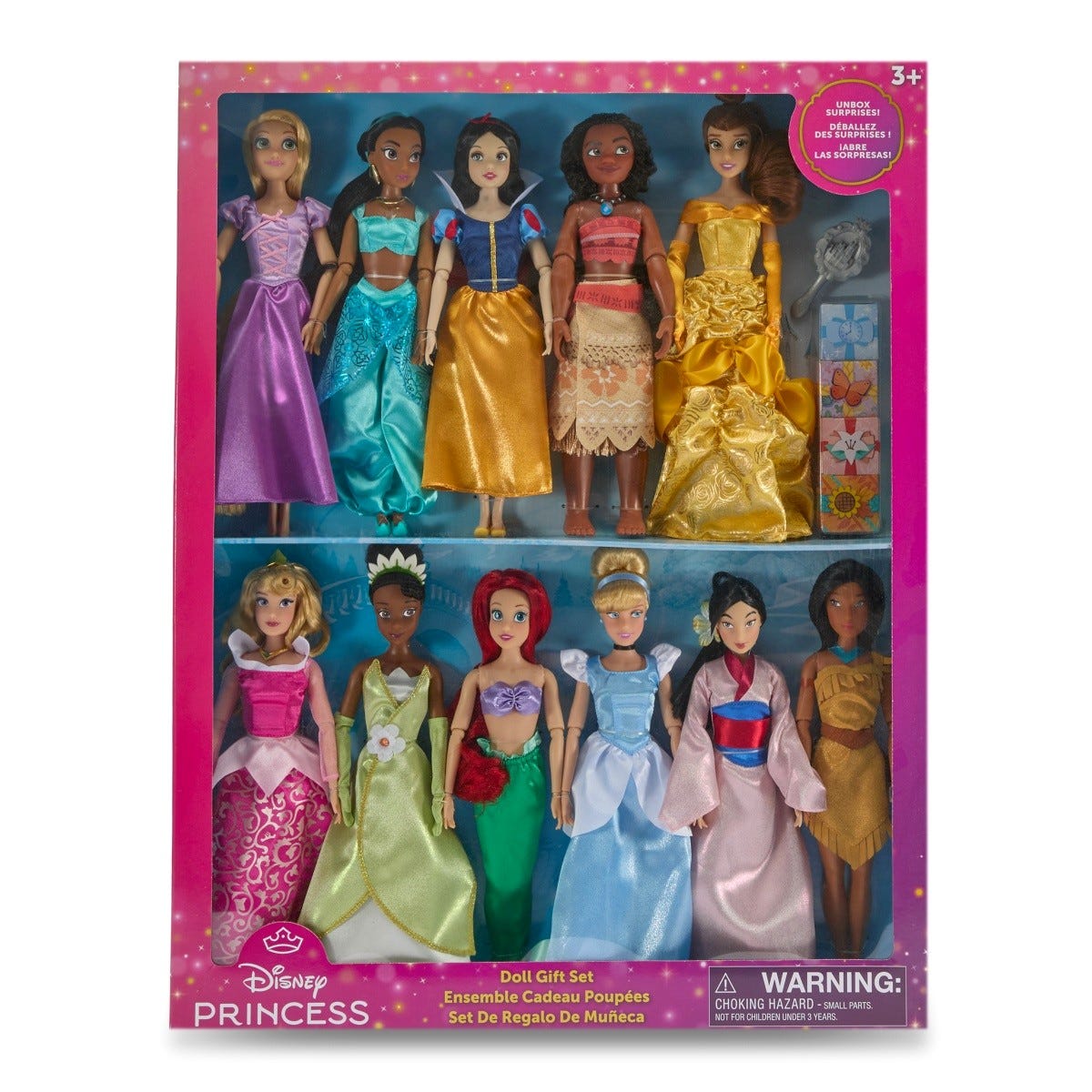 The Disney Princess Classic Doll Collection Gift Set, $89.99 on Toy Tuesday. Image: Disney Store
