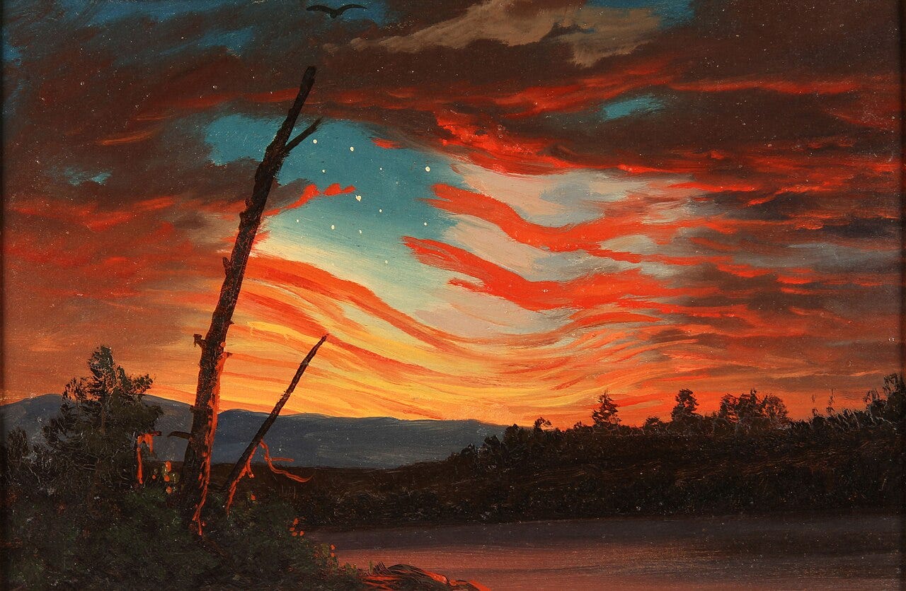 Frederic Edwin Church, Our Banner in the Sky, 1861 Frederic Edwin Church, Our Banner in the Sky, 1861